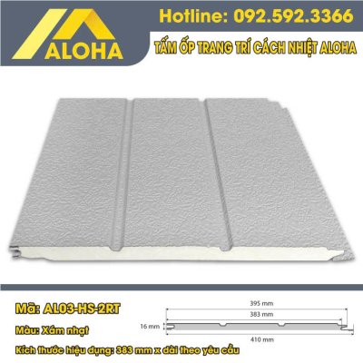 TẤM ỐP HỢP KIM PANEL ALOHA ĐƠN SẮC