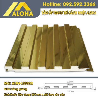 TẤM ỐP HỢP KIM PANEL ALOHA LAM SÓNG